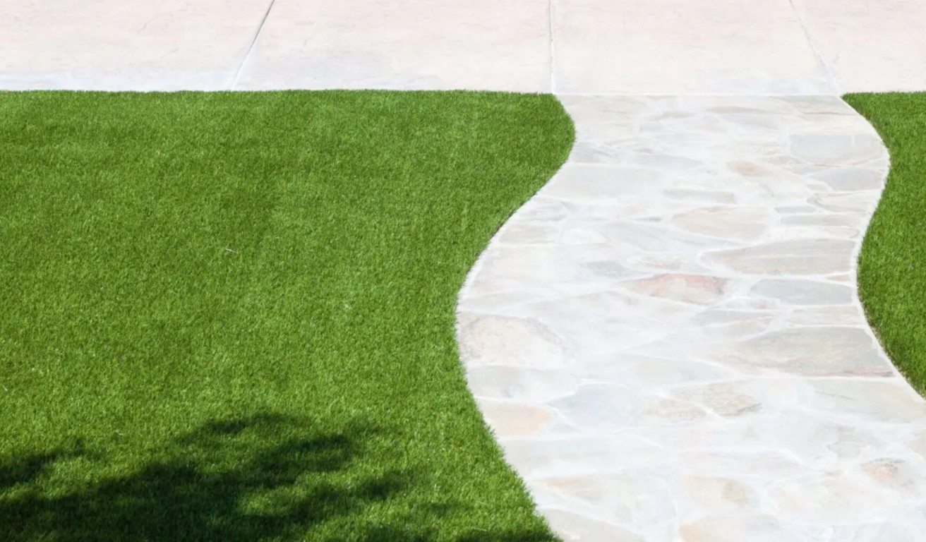 Beautiful residential artificial grass installation in Bloomington, Indiana